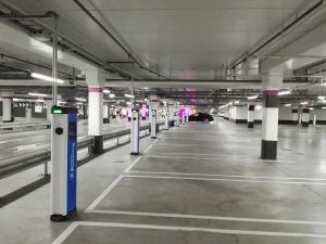 eVolve Smart Bollard in Car Park